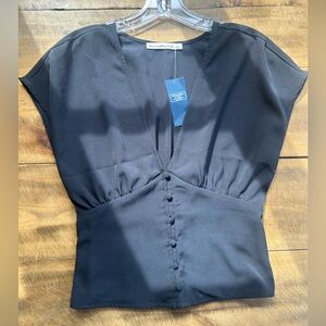 NWT Abercombie Plunge Neck Top